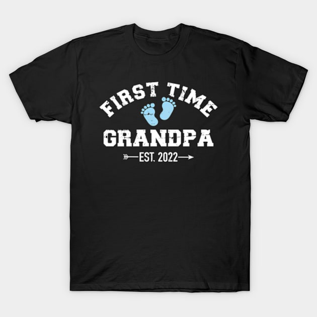 Time Grandpa 2022 For Grandfather To Be T-Shirt by Sink-Lux